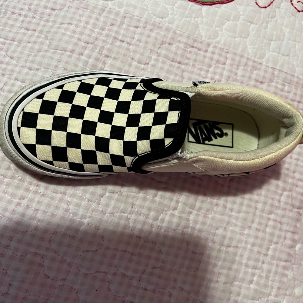 Black and white vans